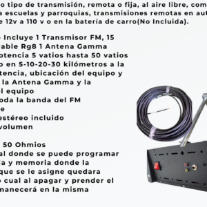 Combos Transmisores FM de 15,30,50 vatios