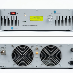 combo radio enlace transmisor y receptor con antenas y cable rg8